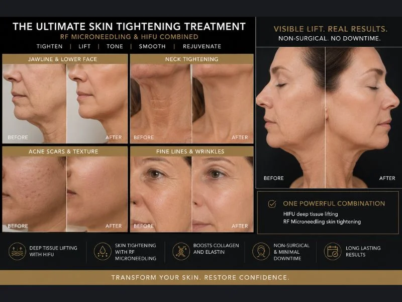 Results of combined treatment for the ultimate skin tightening treatment Datchet